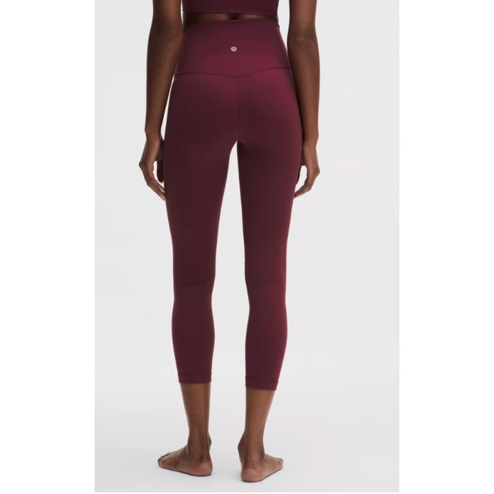 lululemon Align Burgundy High-Rise 25" Leggings 4